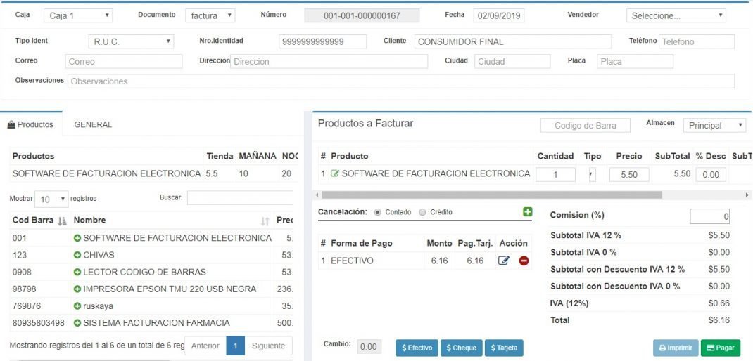 Mantenimiento Sistema Facturación Diurvan Consultores 5445